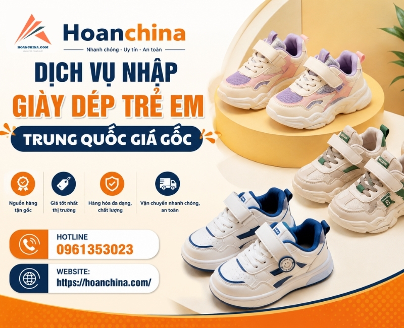 Nhập giày dép trẻ em Trung Quốc