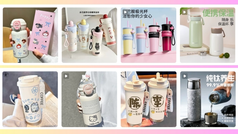 Order bình giữ nhiệt Taobao