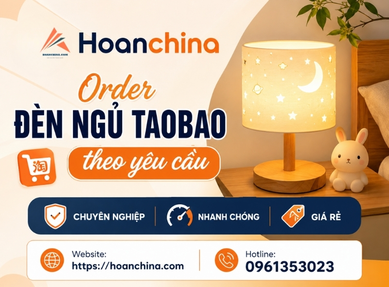 Order đèn ngủ trên Taobao