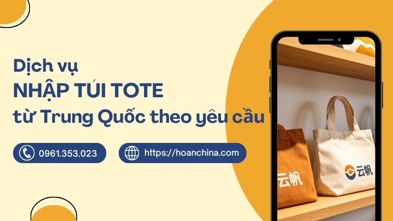 Nhập túi tote Trung Quốc